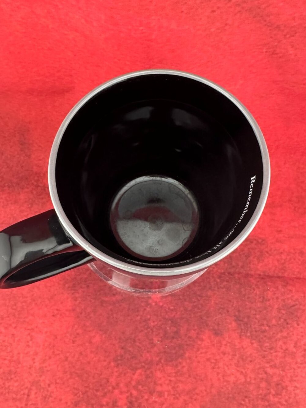 BASS PRO SHOPS CERAMIC COFFEE MUG "REMEMBER..WE ALL LIVE DOWNSTREAM" SLOGAN - Picture 4 of 7